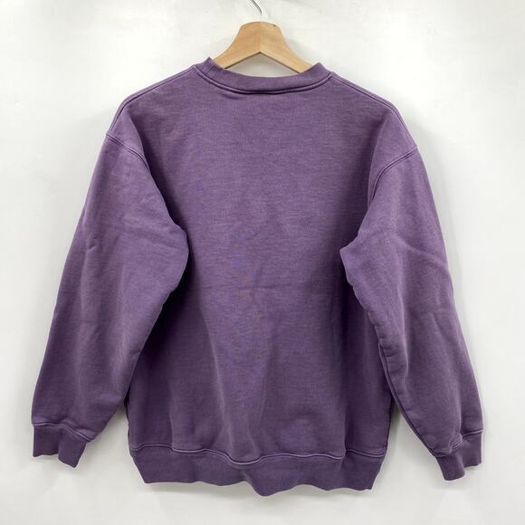 Dime Men's Micro Crew Sweat in Washed Grape - Picture 5 of 9